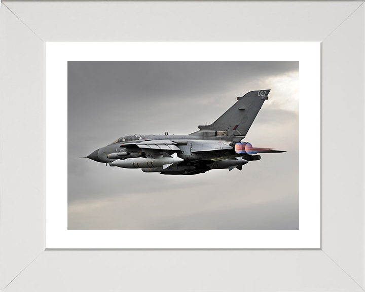 RAF Tornado GR4 Jet in Flight Photo Print Royal Air Force Aircraft Wall Art Aviation Decor Posters, Prints, & Visual Artwork Hampshire Prints 10 x 8 White Frame Yes