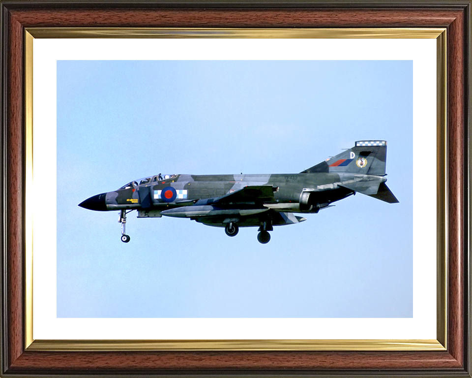 RAF Phantom FGR2 Landing 1982 Photo Print Royal Air Force Aircraft Wall Art Aviation Decor Posters, Prints, & Visual Artwork Hampshire Prints 10 x 8 Classic Frame Yes