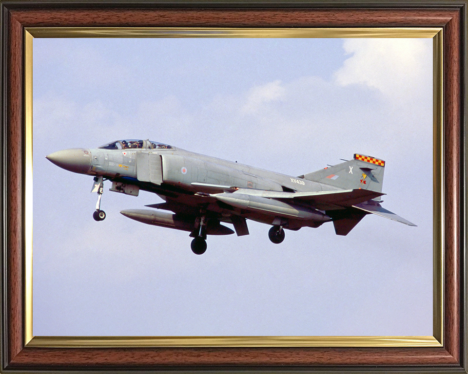RAF Phantom Jet in flight 1990 Photo Print Royal Air Force Aircraft Wall Art Aviation Decor Posters, Prints, & Visual Artwork Hampshire Prints 10 x 8 Classic Frame No