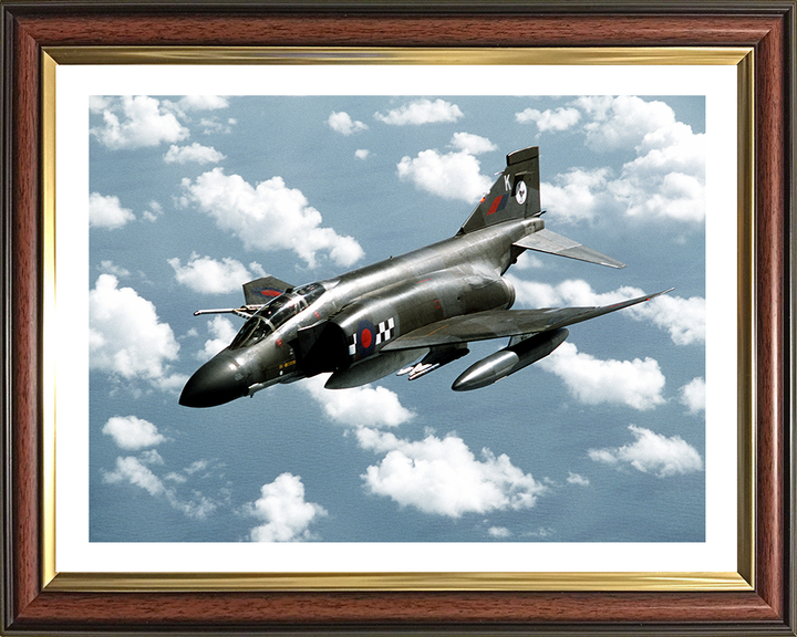 RAF Phantom RF-4 Aircraft in flight Photo Print Royal Air Force Aircraft Wall Art Aviation Decor Posters, Prints, & Visual Artwork Hampshire Prints 10 x 8 Classic Frame Yes