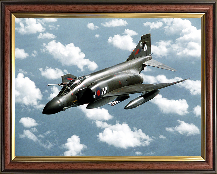 RAF Phantom RF-4 Aircraft in flight Photo Print Royal Air Force Aircraft Wall Art Aviation Decor Posters, Prints, & Visual Artwork Hampshire Prints 10 x 8 Classic Frame No