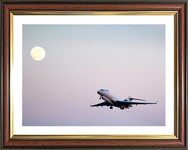 RAF Sentinel R1 in flight Photo Print Royal Air Force Aircraft Wall Art Aviation Decor Posters, Prints, & Visual Artwork Hampshire Prints 10 x 8 Classic Frame Yes