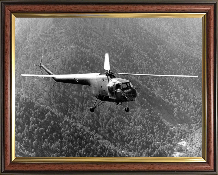 RAF Sycamore HR.14 helicopter 1957 Photo Print Royal Air Force Aircraft Wall Art Aviation Decor Posters, Prints, & Visual Artwork Hampshire Prints 10 x 8 Classic Frame No