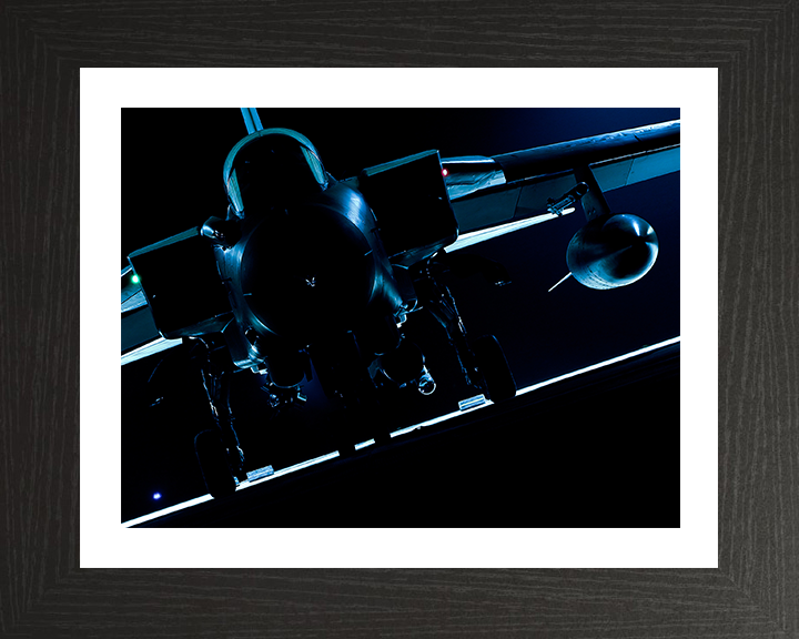 RAF Tornado GR4 Jet Closeup at night Royal Air Force Aircraft Photo Print Wall Art Aviation Decor UK Posters, Prints, & Visual Artwork Hampshire Prints 10 x 8 Black Frame Yes