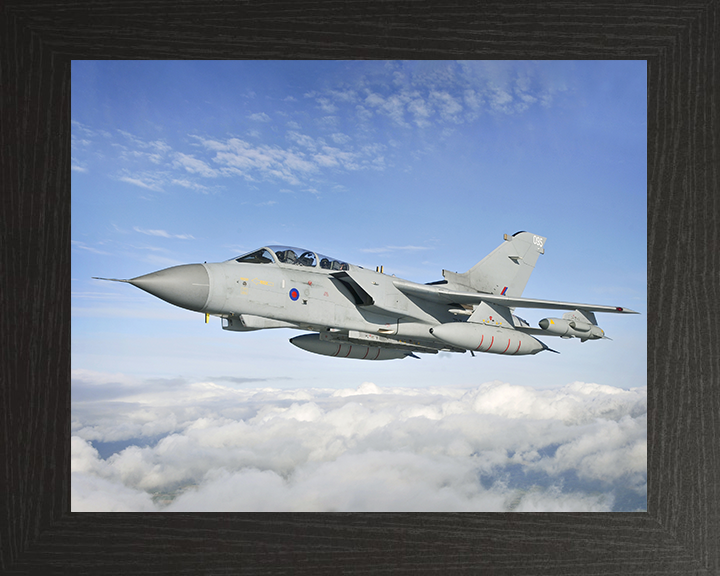 RAF A IX(B) Tornado GR4 Jet in Flight Oct 2012 Photo Print Royal Air Force Aircraft Wall Art Aviation Decor Posters, Prints, & Visual Artwork Hampshire Prints 10 x 8 Black Frame No