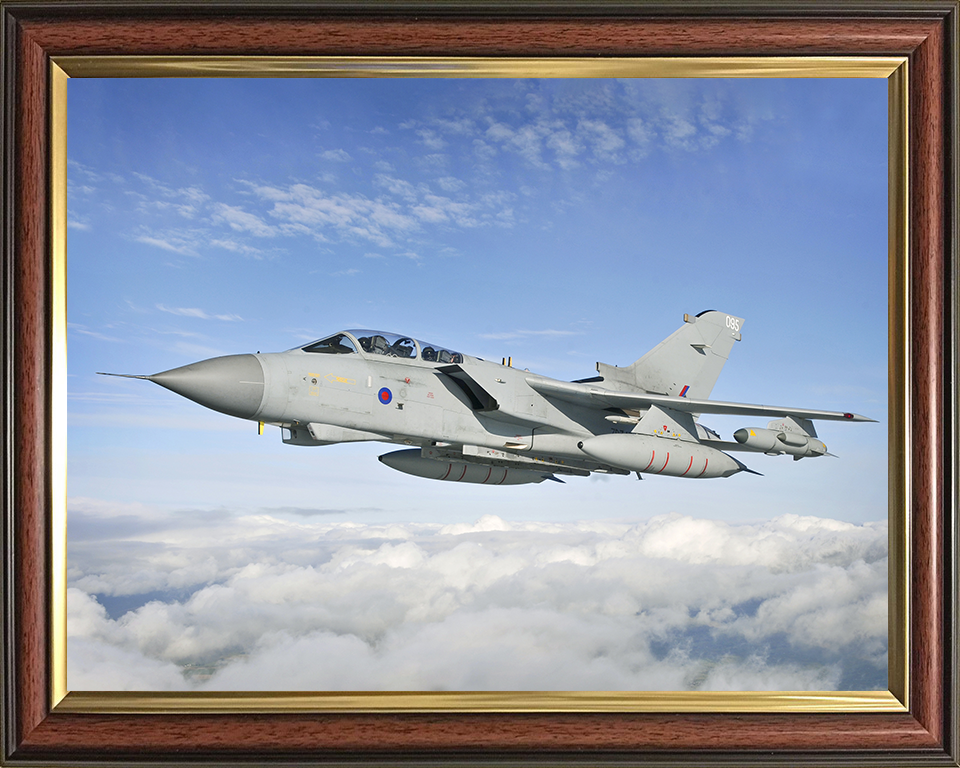 RAF A IX(B) Tornado GR4 Jet in Flight Oct 2012 Photo Print Royal Air Force Aircraft Wall Art Aviation Decor Posters, Prints, & Visual Artwork Hampshire Prints 10 x 8 Classic Frame No
