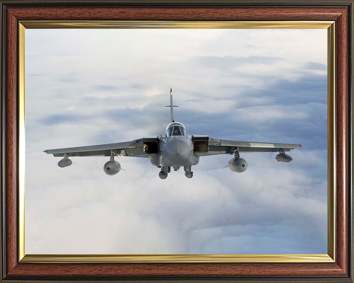 RAF Tornado GR4 Jet in Flight Front On Photo Print Royal Air Force Aircraft Wall Art Aviation Decor Poster Posters, Prints, & Visual Artwork Hampshire Prints 10 x 8 Classic Frame No