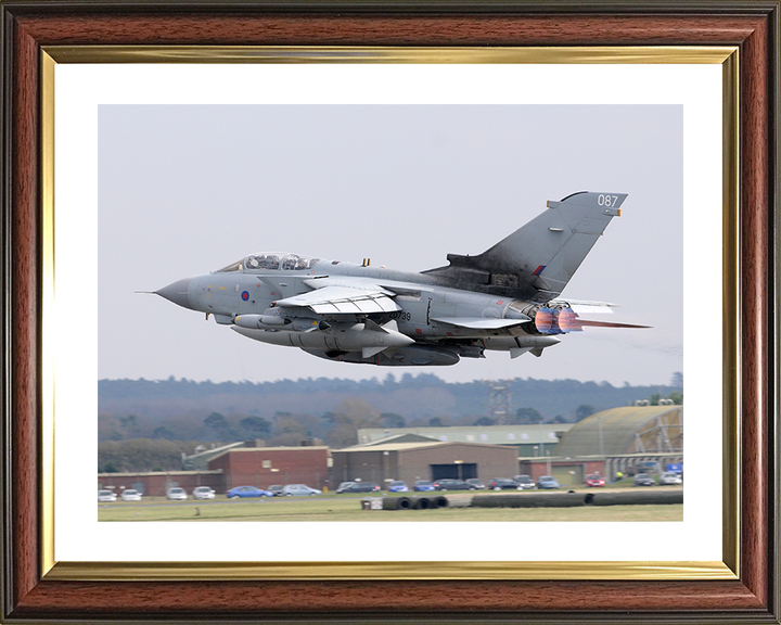 RAF Tornado GR4 Leaves RAF Marham 2011 Photo Print Royal Air Force Aircraft Wall Art Aviation Decor Posters, Prints, & Visual Artwork Hampshire Prints 10 x 8 Classic Frame Yes