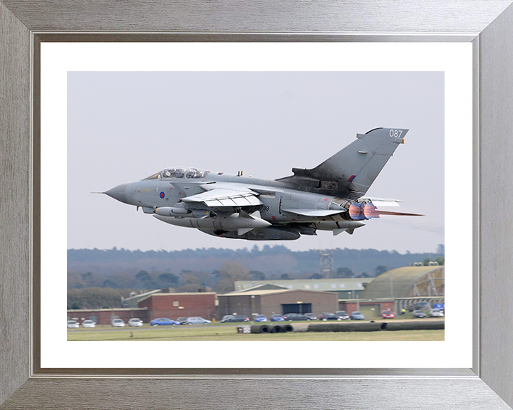 RAF Tornado GR4 Leaves RAF Marham 2011 Photo Print Royal Air Force Aircraft Wall Art Aviation Decor Posters, Prints, & Visual Artwork Hampshire Prints 10 x 8 Silver Frame Yes