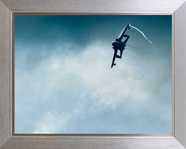 RAF Tornado GR4 from 15 Squadron in Flight Photo Print Royal Air Force Aircraft Wall Art Aviation Decor Posters, Prints, & Visual Artwork Hampshire Prints 10 x 8 Silver Frame No