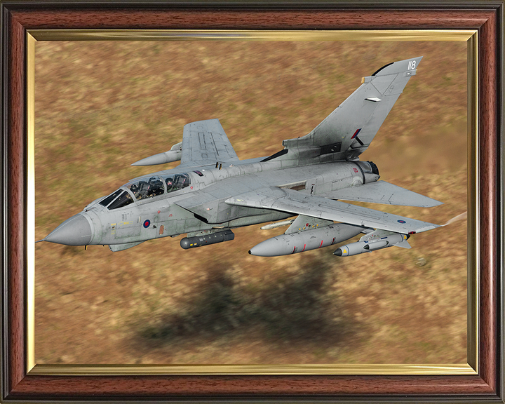 RAF Tornado GR4 from RAF Marham Photo Print Royal Air Force Aircraft Wall Art Aviation Decor Poster Posters, Prints, & Visual Artwork Hampshire Prints 10 x 8 Classic Frame No