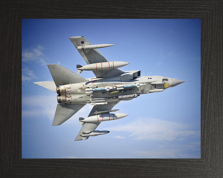 RAF Tornado GR4 in Flight 2012 Royal Air Force Aircraft Photo Print Wall Art Aviation Decor UK Posters, Prints, & Visual Artwork Hampshire Prints 10 x 8 Black Frame No