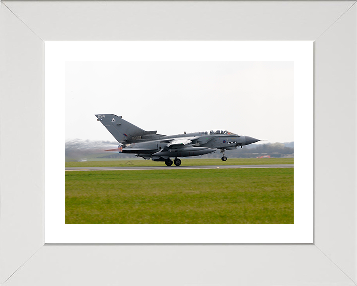 RAF Tornado GR4 takes off from RAF Marham Royal Air Force Aircraft Photo Print Wall Art Aviation Decor UK Posters, Prints, & Visual Artwork Hampshire Prints 10 x 8 White Frame Yes