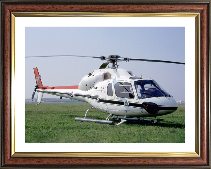 RAF Twin Squirrel HCC1 Helicopter on the Ground Photo Print Royal Air Force Aircraft Wall Art Aviation Decor Posters, Prints, & Visual Artwork Hampshire Prints 10 x 8 Classic Frame Yes
