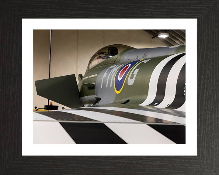 RAF Typhoon Cockpit closeup Photo Print Royal Air Force Aircraft Wall Art Aviation Decor Posters, Prints, & Visual Artwork Hampshire Prints 10 x 8 Black Frame Yes