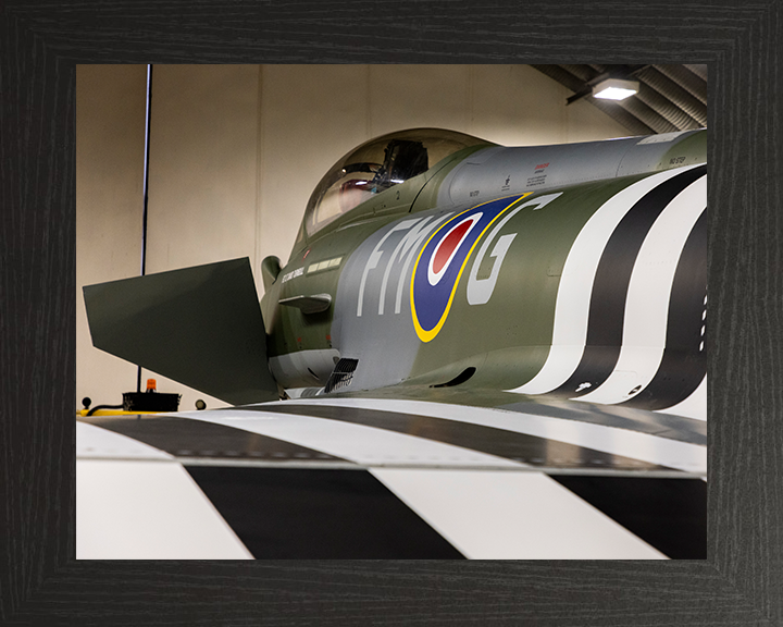 RAF Typhoon Cockpit closeup Photo Print Royal Air Force Aircraft Wall Art Aviation Decor Posters, Prints, & Visual Artwork Hampshire Prints 10 x 8 Black Frame No