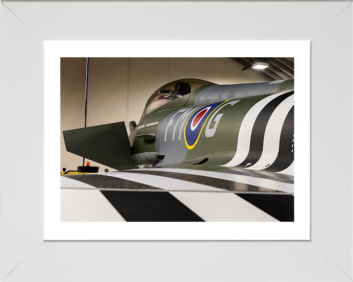 RAF Typhoon Cockpit closeup Photo Print Royal Air Force Aircraft Wall Art Aviation Decor Posters, Prints, & Visual Artwork Hampshire Prints 10 x 8 White Frame Yes