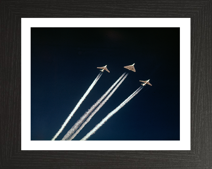 RAF V Force Vulcan Valiant Victor Jets 1958 Photo Print Royal Air Force Aircraft Wall Art Aviation Decor Posters, Prints, & Visual Artwork Hampshire Prints 10 x 8 Black Frame Yes