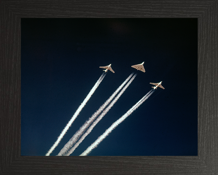 RAF V Force Vulcan Valiant Victor Jets 1958 Photo Print Royal Air Force Aircraft Wall Art Aviation Decor Posters, Prints, & Visual Artwork Hampshire Prints 10 x 8 Black Frame No