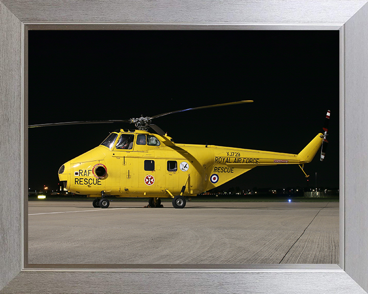RAF Westland Whirlwind HAR10 Northolt 2022 Photo Print Royal Air Force Aircraft Helicopter Wall Art Aviation Decor Posters, Prints, & Visual Artwork Hampshire Prints 10 x 8 Silver Frame No
