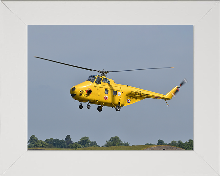 RAF Westland Whirlwind HAR10 in Flight 2018 Photo Print Royal Air Force Aircraft Helicopter Wall Art Aviation Decor Posters, Prints, & Visual Artwork Hampshire Prints 10 x 8 White Frame No