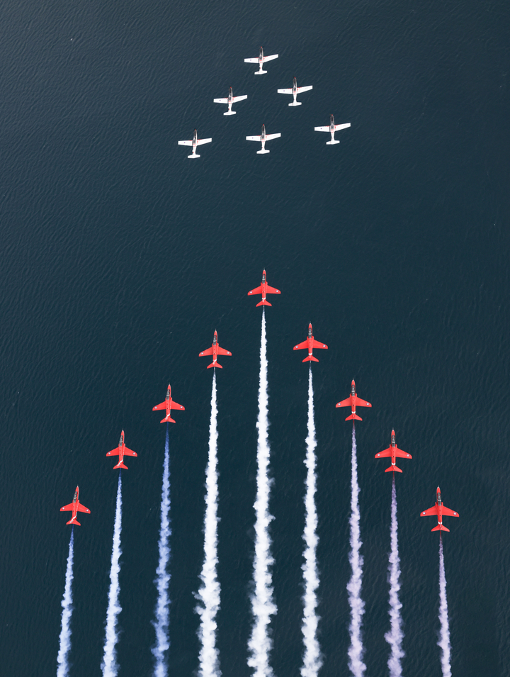 RAF Red Arrows and Wings of Storm Croatia April 2024