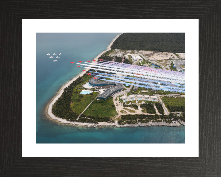 RAF Red Arrows and Wings of Storm Croatian Coast April 2024