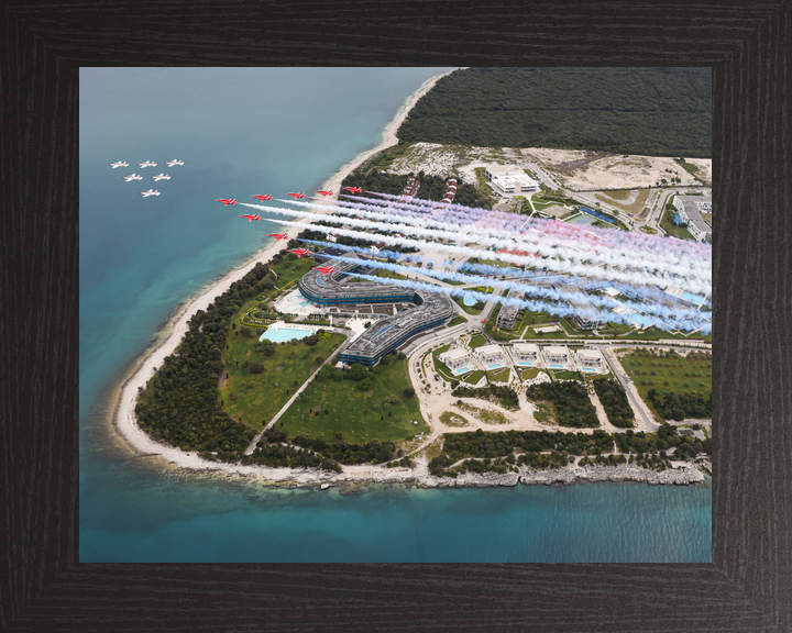 RAF Red Arrows and Wings of Storm Croatian Coast April 2024