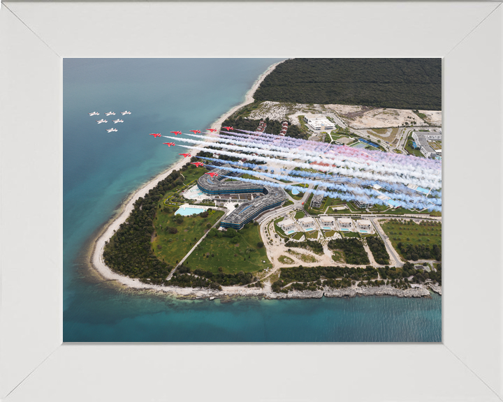 RAF Red Arrows and Wings of Storm Croatian Coast April 2024