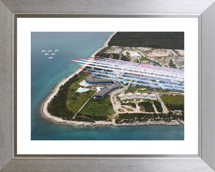 RAF Red Arrows and Wings of Storm Croatian Coast April 2024