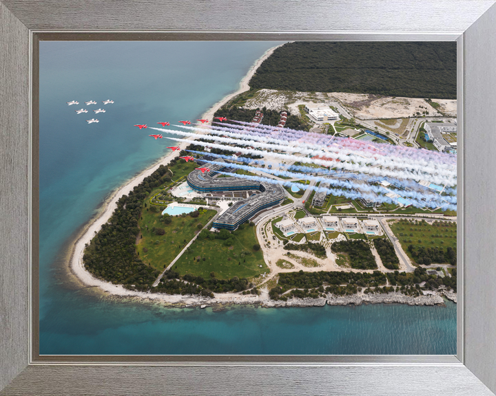 RAF Red Arrows and Wings of Storm Croatian Coast April 2024