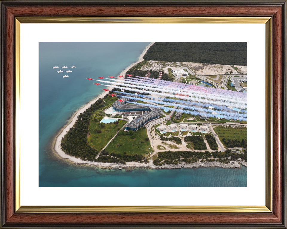 RAF Red Arrows and Wings of Storm Croatian Coast April 2024