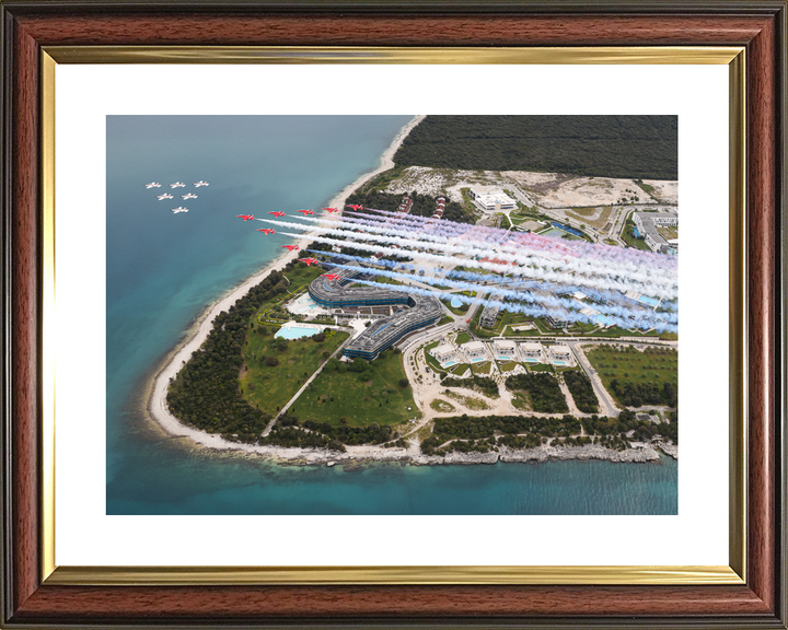 RAF Red Arrows and Wings of Storm Croatian Coast April 2024