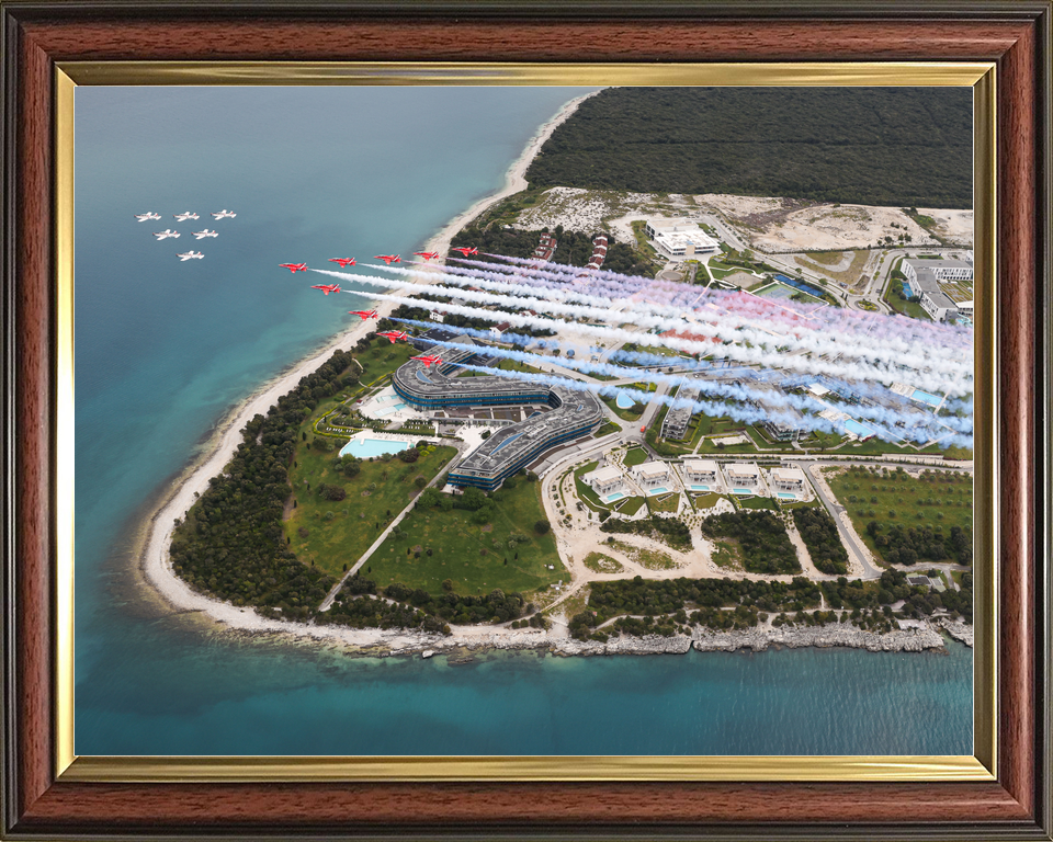 RAF Red Arrows and Wings of Storm Croatian Coast April 2024