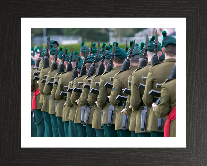 British Army Irish Guards on Parade Photo Print Wall Art Military Decor Poster Posters, Prints, & Visual Artwork Hampshire Prints 10 x 8 Black Frame Yes