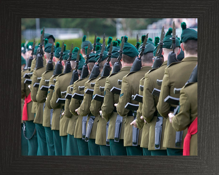 British Army Irish Guards on Parade Photo Print Wall Art Military Decor Poster Posters, Prints, & Visual Artwork Hampshire Prints 10 x 8 Black Frame No