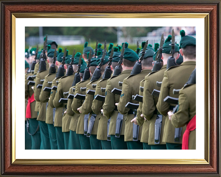 British Army Irish Guards on Parade Photo Print Wall Art Military Decor Poster Posters, Prints, & Visual Artwork Hampshire Prints 10 x 8 Classic Frame Yes