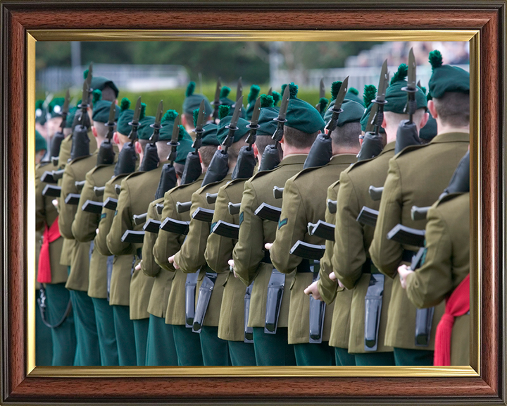 British Army Irish Guards on Parade Photo Print Wall Art Military Decor Poster Posters, Prints, & Visual Artwork Hampshire Prints 10 x 8 Classic Frame No