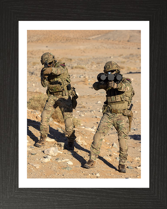Royal Marine Commandos with a counter UAV system Photo Print 30 Commando Marines Wall Art Military Decor Posters, Prints, & Visual Artwork Hampshire Prints 10 x 8 Black Frame Yes