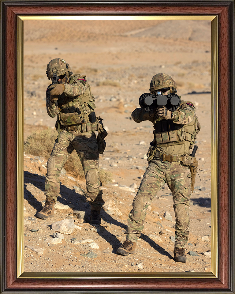 Royal Marine Commandos with a counter UAV system Photo Print 30 Commando Marines Wall Art Military Decor Posters, Prints, & Visual Artwork Hampshire Prints 10 x 8 Classic Frame No