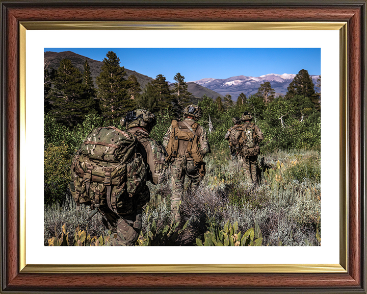 Royal Marines on Patrol in California 2025 Photo Print - 45 Commando Posters, Prints, & Visual Artwork Hampshire Prints 10 x 8 Classic Frame Yes
