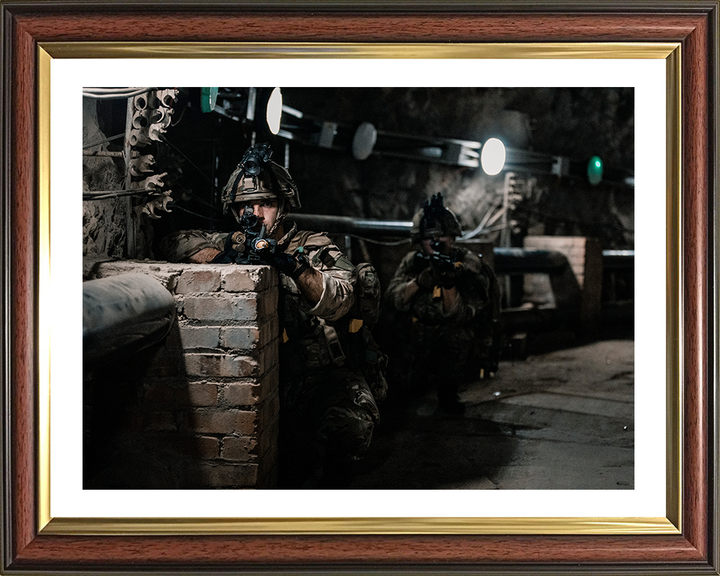 Royal Marines Urban Warfare Photo Print 43 Commando Wall Art Military Decor Poster Posters, Prints, & Visual Artwork Hampshire Prints 10 x 8 Classic Frame Yes