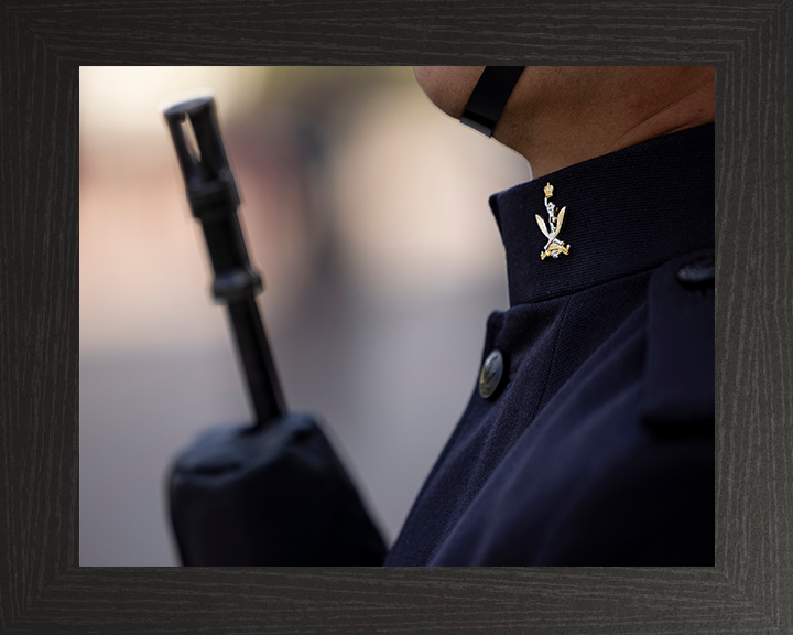 British Army Soldier from the Gurkha Signals on Parade Photo Print Wall Art Military Decor Posters, Prints, & Visual Artwork Hampshire Prints 10 x 8 Black Frame No