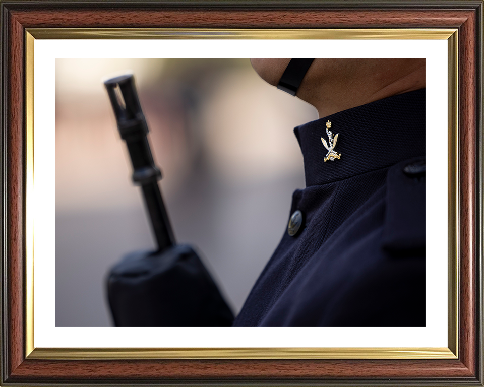 British Army Soldier from the Gurkha Signals on Parade Photo Print Wall Art Military Decor Posters, Prints, & Visual Artwork Hampshire Prints 10 x 8 Classic Frame Yes