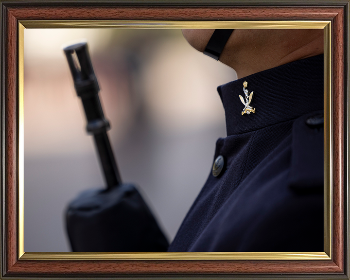 British Army Soldier from the Gurkha Signals on Parade Photo Print Wall Art Military Decor Posters, Prints, & Visual Artwork Hampshire Prints 10 x 8 Classic Frame No