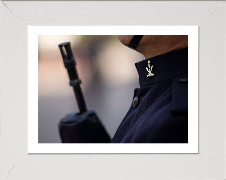 British Army Soldier from the Gurkha Signals on Parade Photo Print Wall Art Military Decor Posters, Prints, & Visual Artwork Hampshire Prints 10 x 8 White Frame Yes