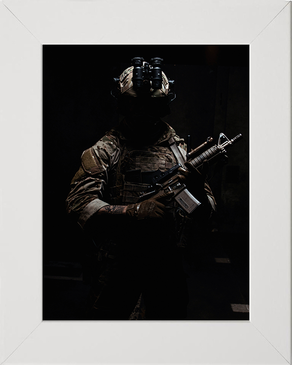 British Army Soldier uniform Portrait Photo Print Wall Art Military Decor Poster Posters, Prints, & Visual Artwork Hampshire Prints 10 x 8 White Frame No