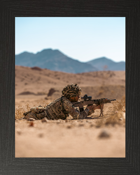 Sa80 Icon British Army Soldier with a SA80 Rifle January 2025 Photo Print ...