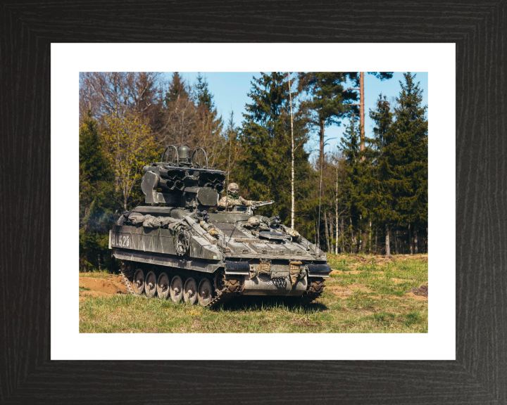 Stormer combat vehicle 2024 British Army Vehicle Photo Print Wall Art Military Decor UK Posters, Prints, & Visual Artwork Hampshire Prints 10 x 8 Black Frame Yes