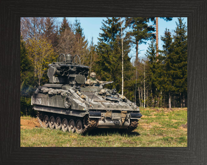 Stormer combat vehicle 2024 British Army Vehicle Photo Print Wall Art Military Decor UK Posters, Prints, & Visual Artwork Hampshire Prints 10 x 8 Black Frame No
